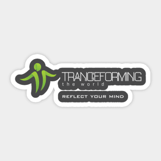 TranCeforming The World - Black Sticker